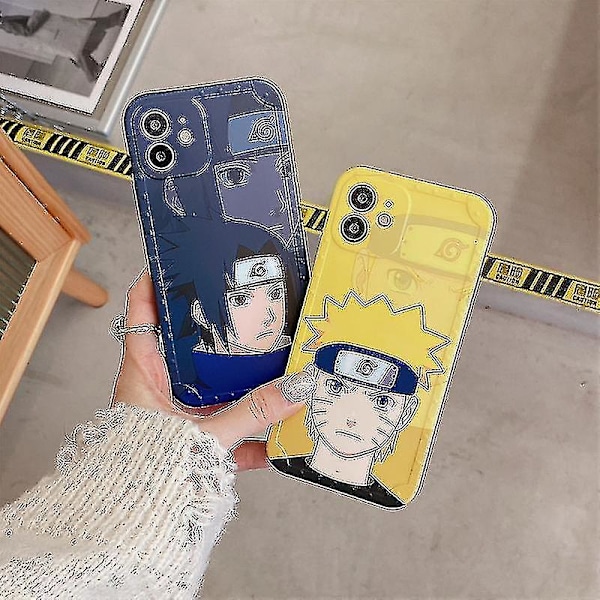 Anime Naruto Sasuke phone case för Iphone 13/11/12pro Max case Xs/xr Anti-drop 7/8p mjukt cover Sasuke