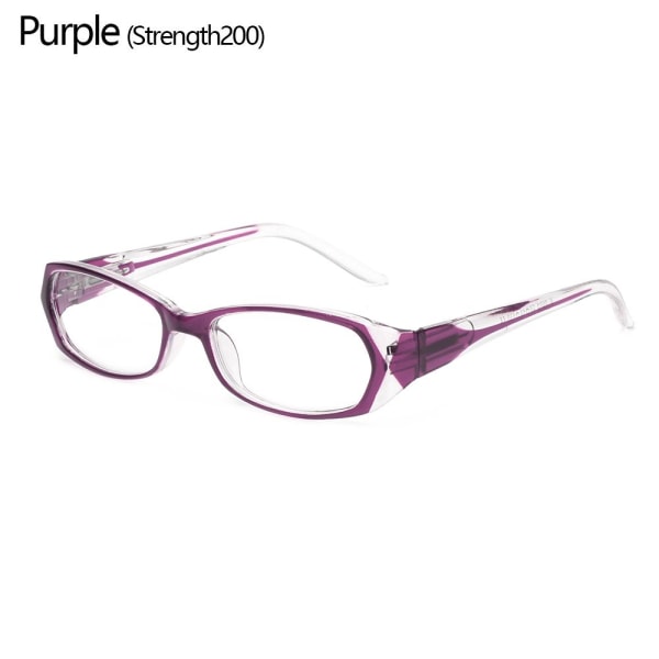 Läsglasögon Anti-Blue Light Glasögon LILA STRENGTH 200 Purple Strength 200