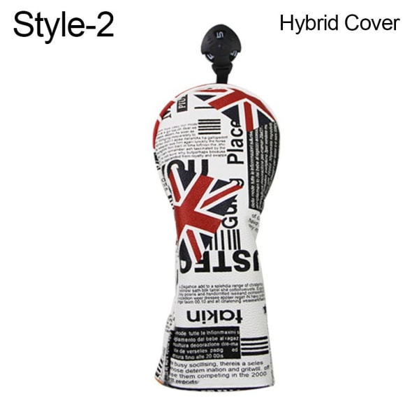 Golf Club Head Cover Golf Wood Cover HYBRID COVERSTYLE-2 STYLE-2 Hybrid CoverStyle-2