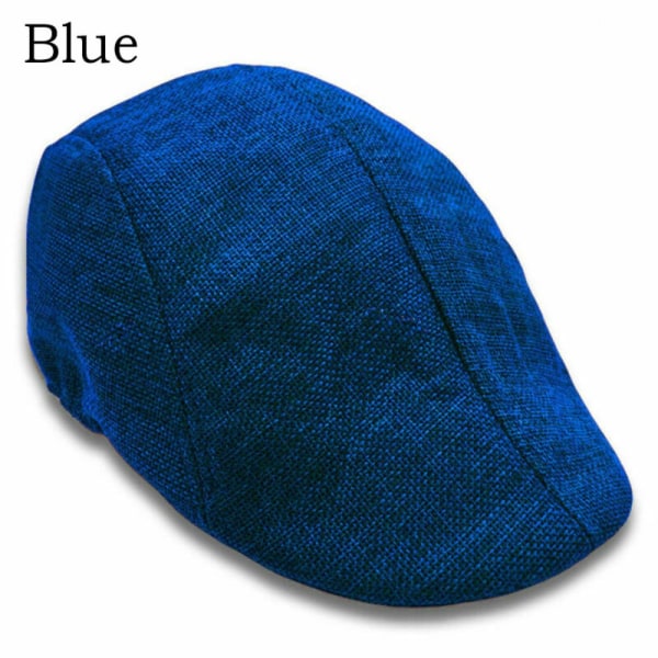 Golf Driving Hat Herr Flat Cap BLÅ blue