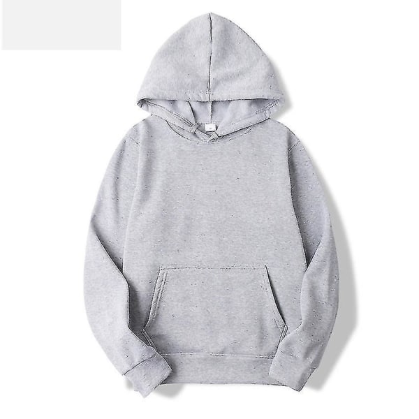 Luvtröjor för män Höst Man Casual Hoodies Sweatshirts lightgray