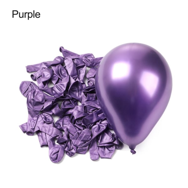 50st 5inch Latex Ballong Uppblåsbara Leksaker LILLA purple