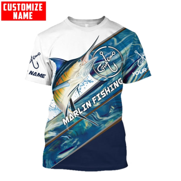 Mode mäns fiskepersonlighet Casual kortärmad T-shirt style 5 5XL