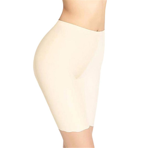 Dam Elastic Safety Under Shorts Leggings Byxor Anti Chafing Underkläder Andas M Beige