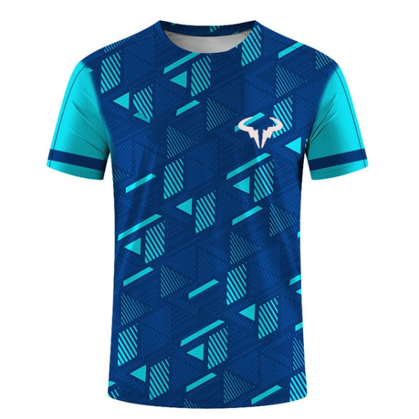 Sommar T-shirt badminton tennis serie kortärmad T-shirt style 4 3XL