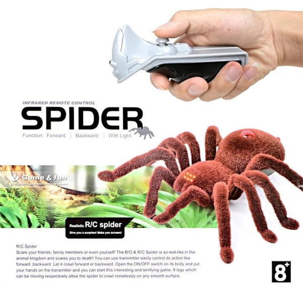 Fjärrkontroll Spider Halloween rekvisita Infraröd RC leksak