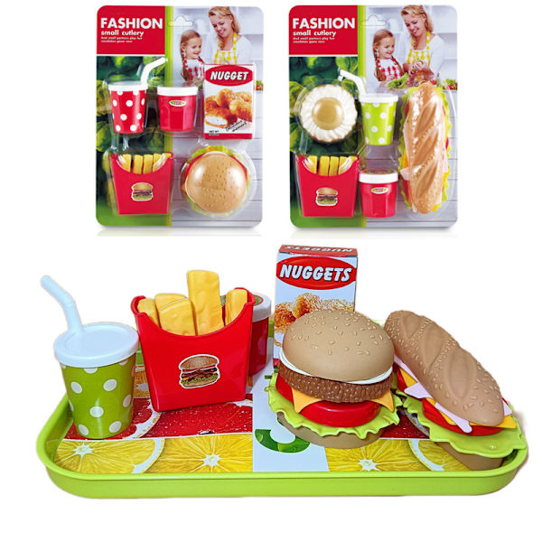 Lekhus leksak burgare pommes frites västerländsk mat style 2