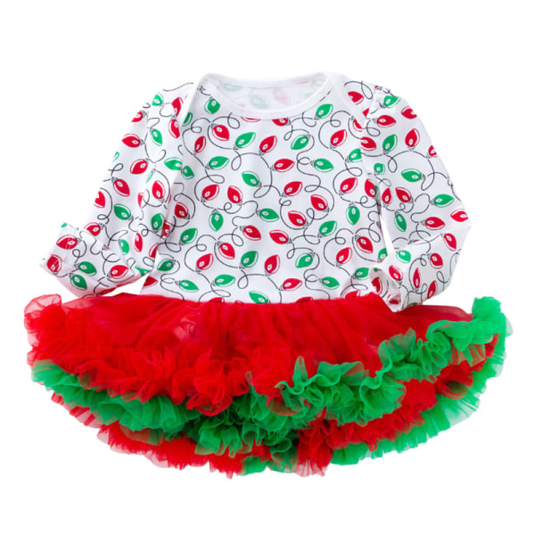 Fashion Pumpa Petticoat Set för barn med lång ärm Christmas Lighting 59 (0-3 months)