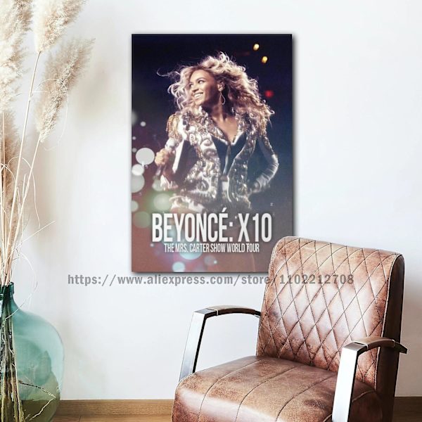 Beyoncé Affischdekoration Canvasaffisch Rum Bar Cafédekoration style 12 20x30cm No Frame