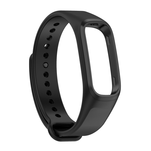 Farfi Handledsrem Justerbar Andas Heltäckt rem Tillbehör Silikon Svettsäker flexibelt armband för Smart Watch för Oppo Band Black