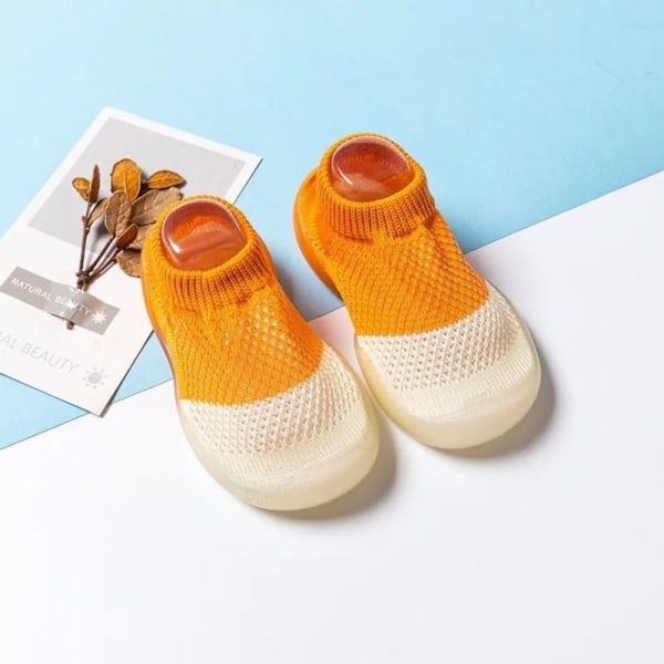 Baby First Shoes Tofflor Skor ORANGE 20-21(INRE 12,5CM) orange 20-21(Inner 12.5cm)