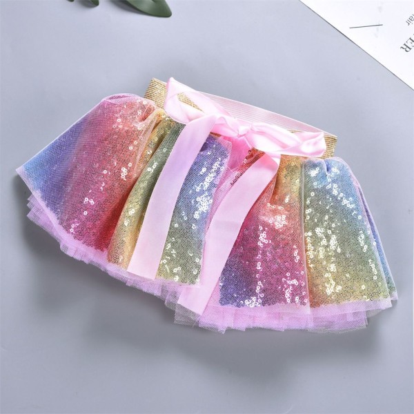 Regnbåge färgglada Tutu kjol barn flickor 0-1 Year