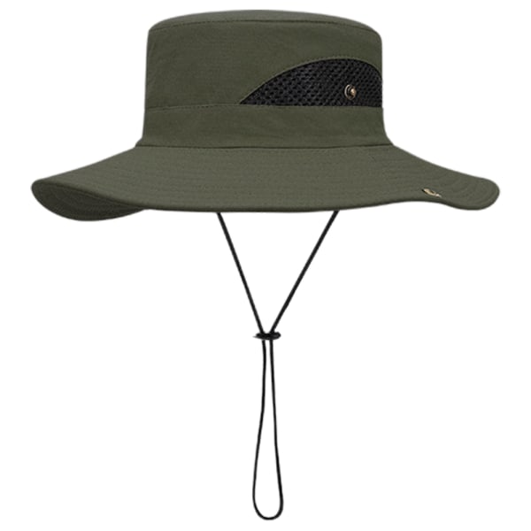 Solhattar UV-skydd Vikbar hink Strandfiske ArmyGreen