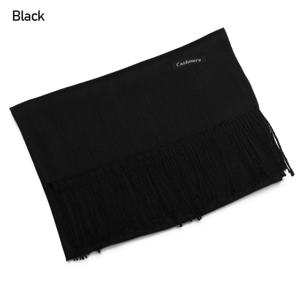 Cashmere Scarf Ullsjal SVART black