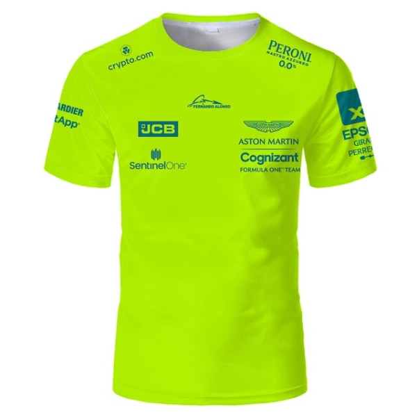 2023 sommar andas Aston Martin F1 kortärmad T-shirt style 1 2XL