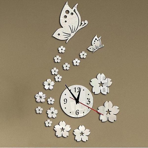 Nya heta akrylklockor Watch Väggklocka Modern Design 3d Crystal Mirror Klockor Heminredning Livi