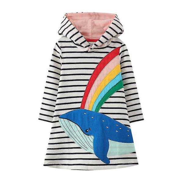 Klänning i Boho-stil för toddler Casual Beach Party Dress 6T(120-130CM)