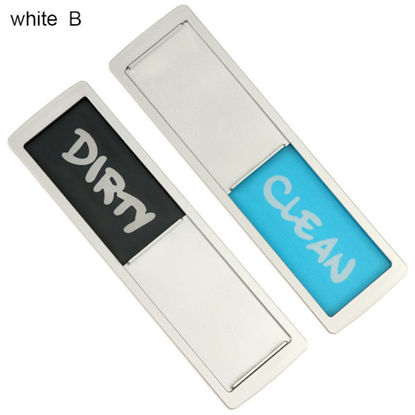 Ren eller smutsig diskmaskinsmagnet white B