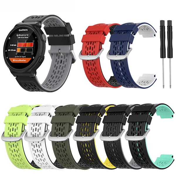 Silikonersättningsurband Watch för Garmin-approach S4/s2 Vivoactive