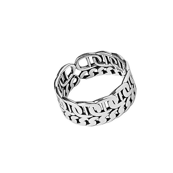 3st Silverplätering Fingerringar för kvinnor Creative Simple Cross Hollow Geometric Party Smycken