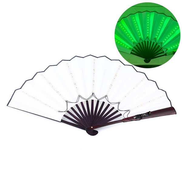 Luminous Folding Fläkt Led Play Fans GREEN green
