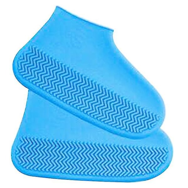 Stövlar Vattentäta skoöverdrag Återanvändbara vattentäta skoöverdrag Blue L