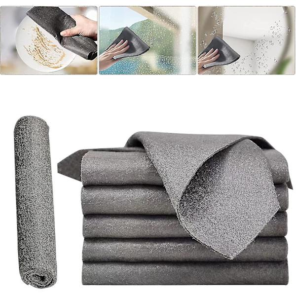 Förtjockad magic rengöringsduk, mikrofiberglasrengöringsdukar, återanvändbara rengöringsdukar 5Pcs 30 x 30 cm