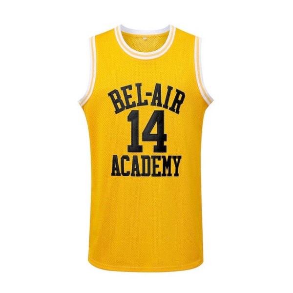 Bel Air #14 Fresh Prince Baskettröja 90-talströja yellow M