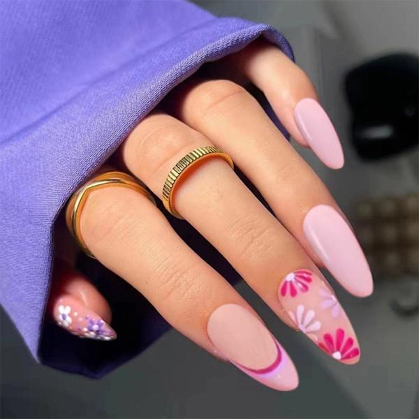 Almond Fake Nails False Nail 2 2 2