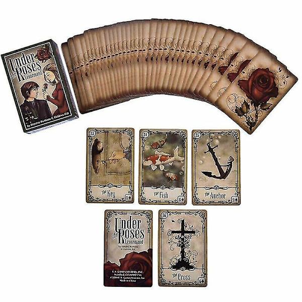 Under The Roses Lenormand 40 kortlek The Clock Tower LOVE Oracle Tarot Game