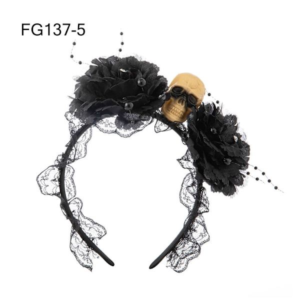 Halloween Rose Flower Pannband Mexikansk Rose Flower Crown FG137-5
