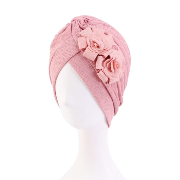 Volang Blomma Turban Chemo Beanie Cap ROSA pink