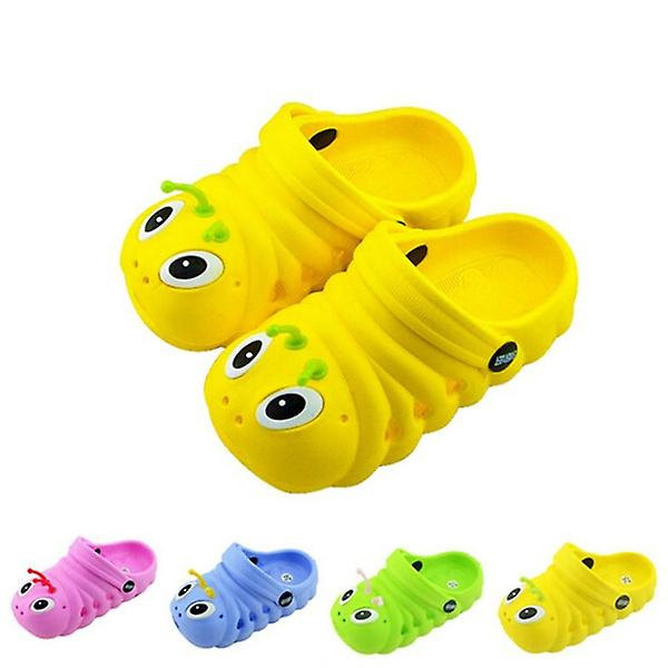 Tecknade barn Caterpillar Sandaler Tofflor Andas Skor green 21