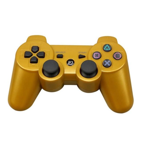 Trådlös bluetooth gamepad för PS3 Controle spelkonsol Gold
