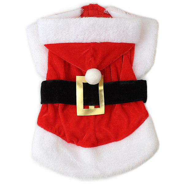 Jul Hundkläder Snygg Tjocka Varm Pet Huvtröja Kappa Jackor Höst Vinter Prinsessan Valp Klänning Tyg XXS
