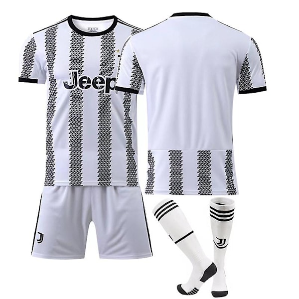 Nya 22-23 Juventus F.C. Fotbollssatser Fotbollströja CNMR Unnumbered Kids 26(140-150)