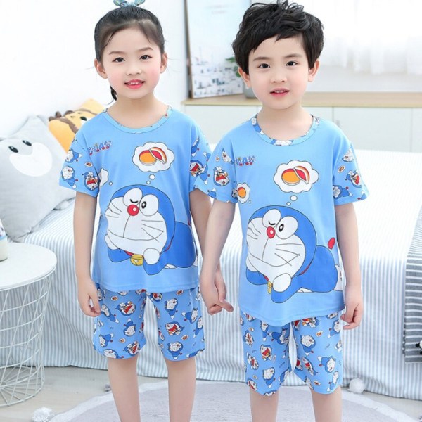 2023 nya barnpyjamas bomullskläder Set tecknad pyjamas style1 16