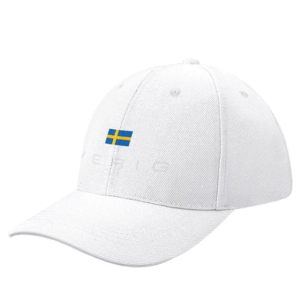 Sverige Flagga Baseball Cap Trucker Hatt Män Dam White