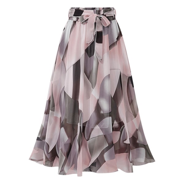 ong Summer Beach Chiffong Wrap Cover Up Maxikjol för kvinnor pink L