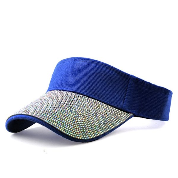 Modesolskydd för kvinnor med ihålig hatt med diamanter Light plate-4