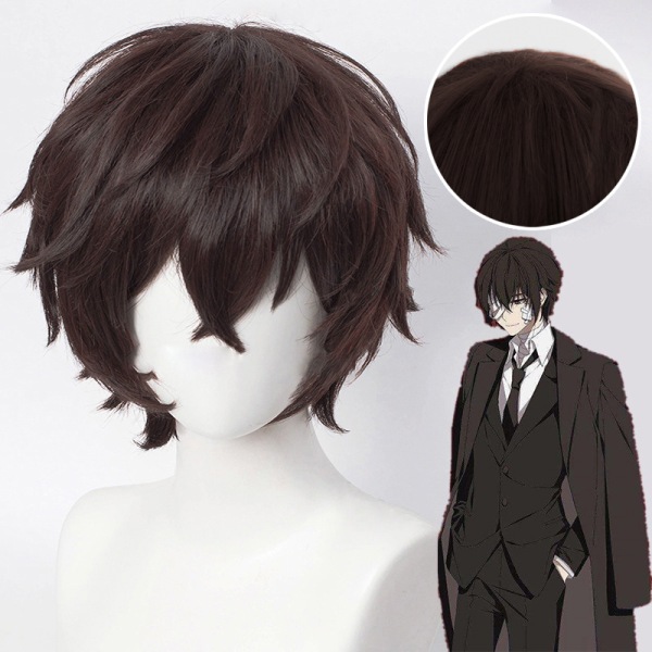 Anime Bungo Stray Dogs Dazai Osamu Cosplay Peruk