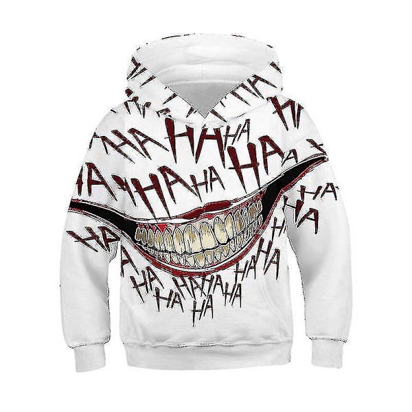 Barn Pojke Flicka 3d Venom Print Huvtröja Tröjor Tröjor Jumper Topp Xmas Gift-1 red white