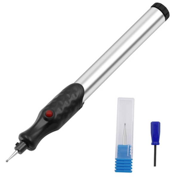 Elektrisk Micro Pen Gravyrpenna SILVER silver