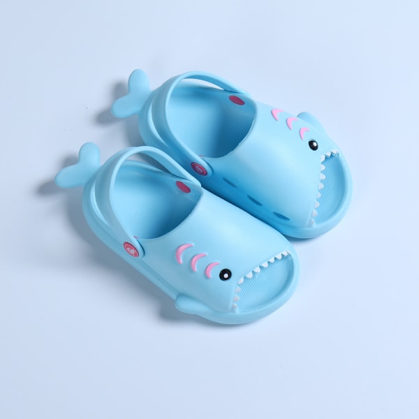 Haj Tofflor Barn Badtofflor EVA Shark Crocs Sandaler Söt Barntofflor 2-6 År Gammal Dark Blue 160mm Dark Blue 160mm