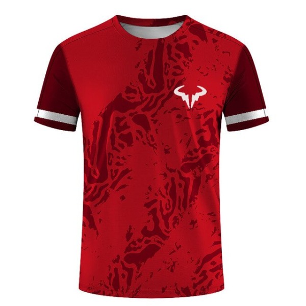 Sommar T-shirt badminton tennis serie kortärmad T-shirt style 3 2XL