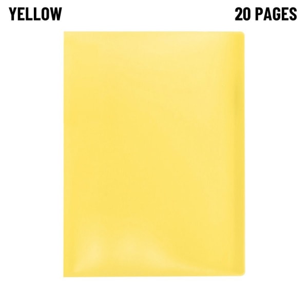 A4 Näytä kirjakansio KELTAINEN 20 SIVUA 20 SIVUA yellow 20 pages-20 pages