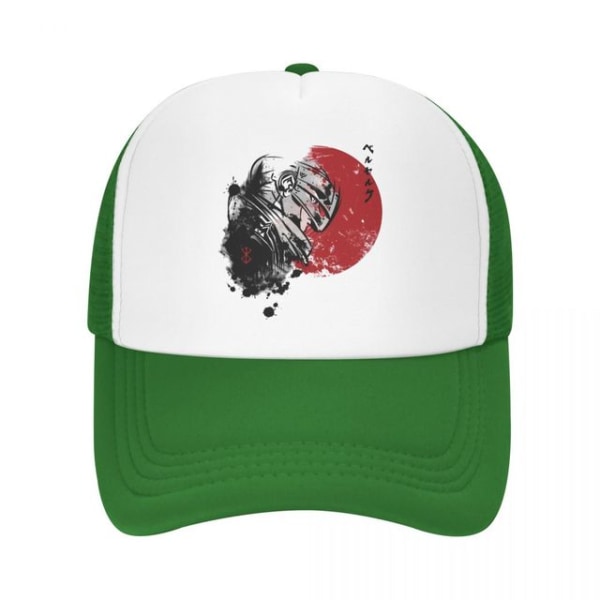 Guts Essential Trucker Hat Berserk Griffith Manga Mesh Baseball Green