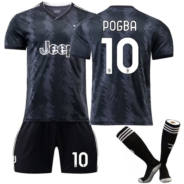POGBA 10# Jersey Borta 2022-2023 Ny säsong Juventus set 18(100-110CM)