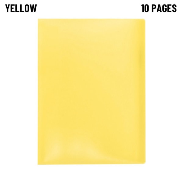 A4 Näytä kirjakansio KELTAINEN 10 SIVUA 10 SIVUA yellow 10 pages-10 pages