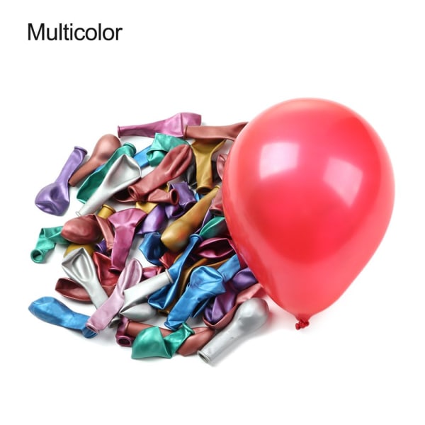 50st 5 tums Latex ballong uppblåsbara leksaker MULTICOLOR multicolor